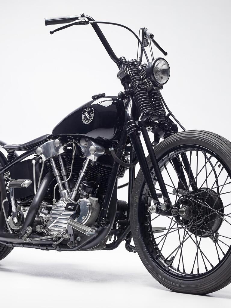 Ehinger Kraftrad | Black<br>Knucklehead<br>1940