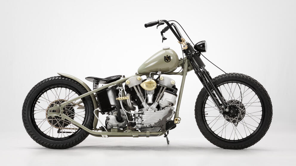 Ehinger Kraftrad | Green<br>Knucklehead<br>1940